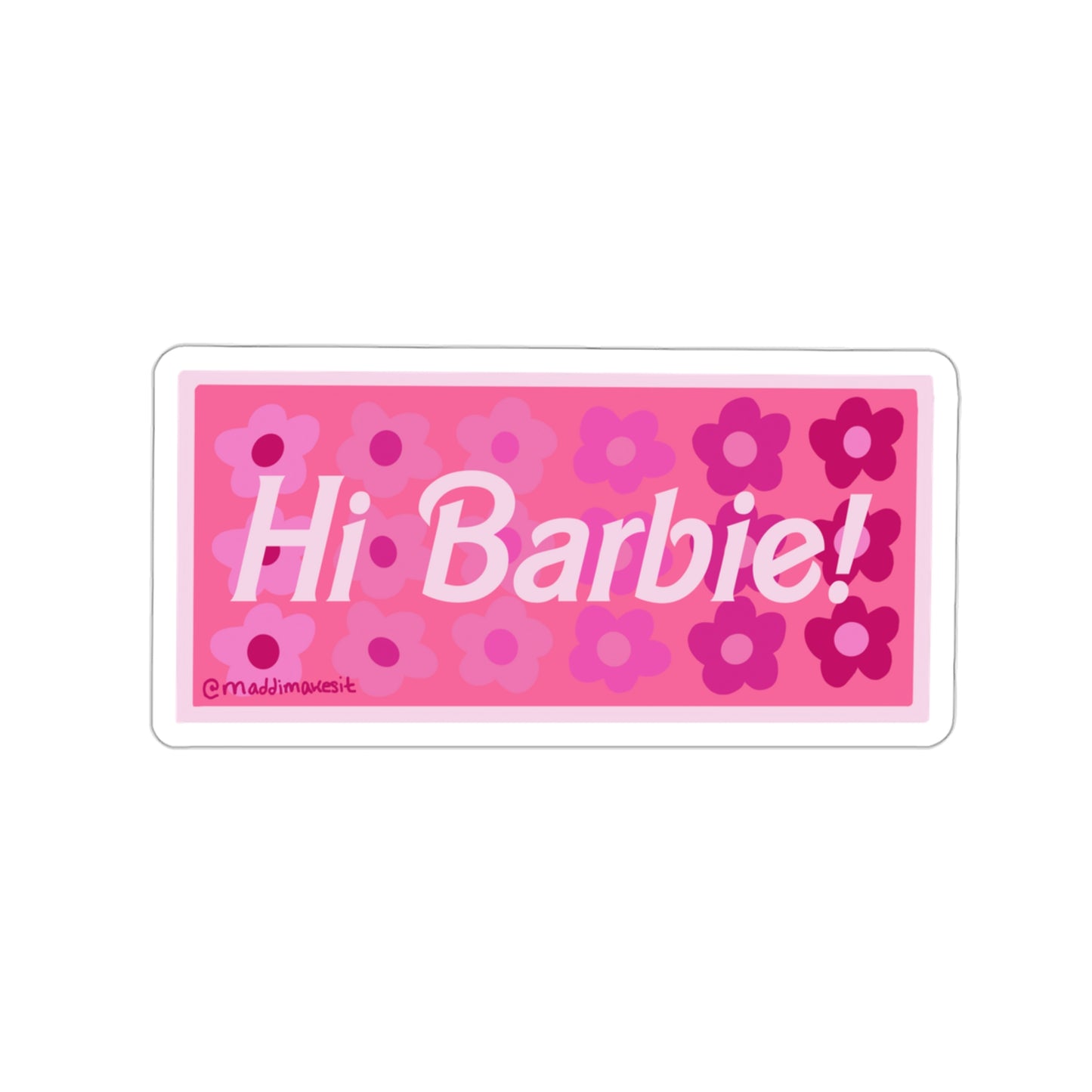 Hi Barbie! Sticker