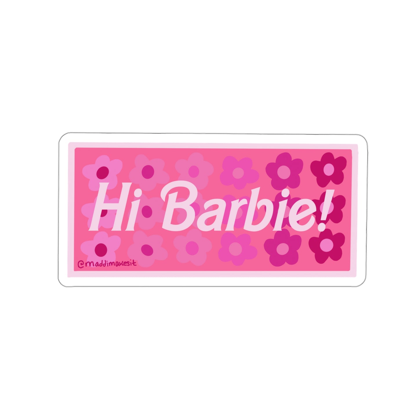 Hi Barbie! Sticker