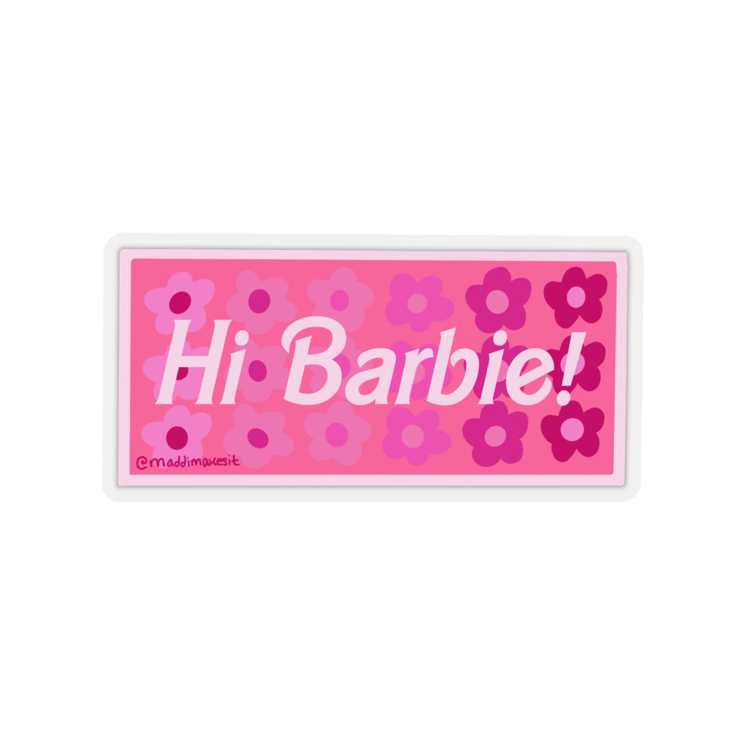 Hi Barbie! Sticker